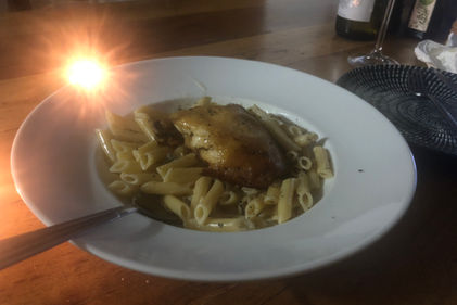 Homemade penne with chicken breast.JPG