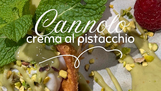 Cannolo crema al pistacchio