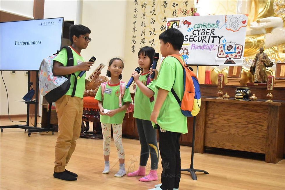 In the closing ceremony, campers perform a lively dance to the “Three Acts of Goodness” song.