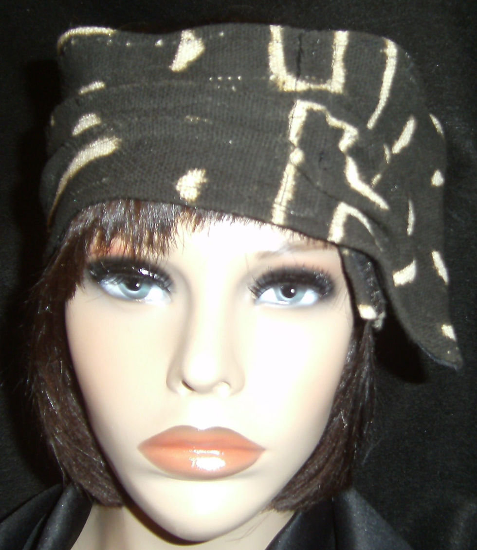 Thumbnail: Black & white mud cloth wrap