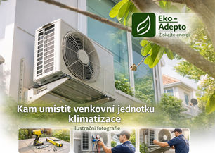 Kam umístit klimatizace a venkovní jednotka? Poradíme s hlukem, kondenzátem i prouděním vzduchu. Vyberte řešení bez chyb.