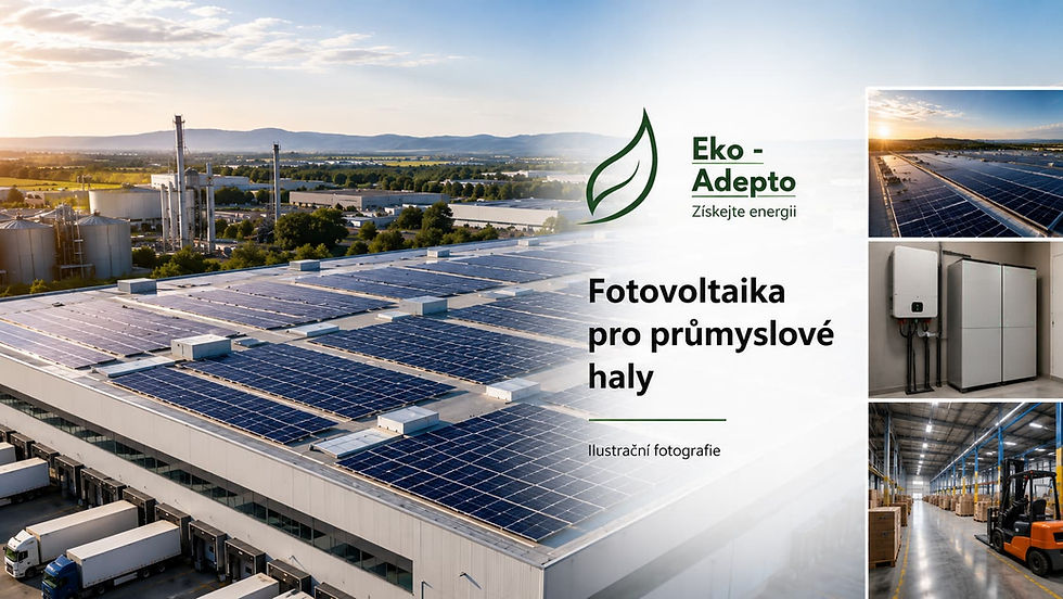 Fotovoltaika pro průmyslové haly přehledně. Jak probíhá návrh fotovoltaických elektráren pro výrobní haly, sklady a logistická centra i výběr montážní firmy.