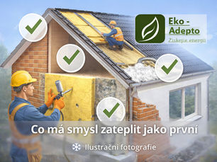 Co zateplit jako první, aby se snížily tepelné ztráty domu? Praktické pořadí zateplení podle zkušeností z praxe.