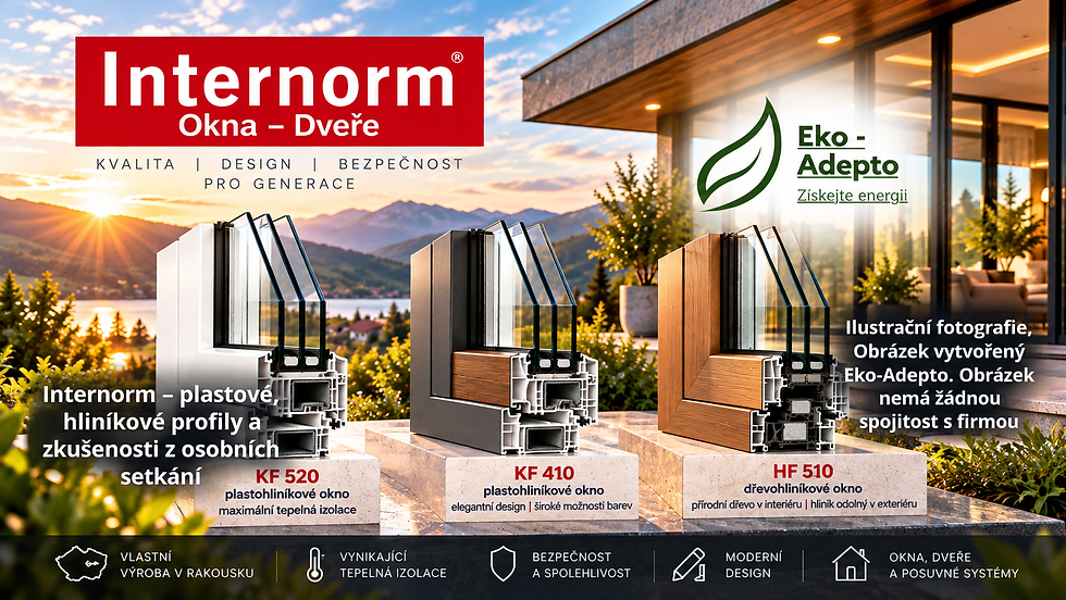 Internorm – plastové, hliníkové profily a zkušenosti z osobních setkání