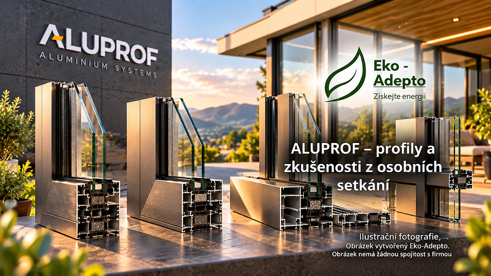 ALUPROF a zkušenosti z osobních setkání Eko-Adepto. Hliníkové systémy pro okna, dveře, HS portály, fasády a firmy v ČR.
