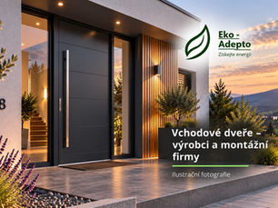 Výrobci a montážní firmy pro vchodové dveře osobně navštívené Eko-Adepto. Materiály, orientace vstupu, montáž a zkušenosti z realizací.