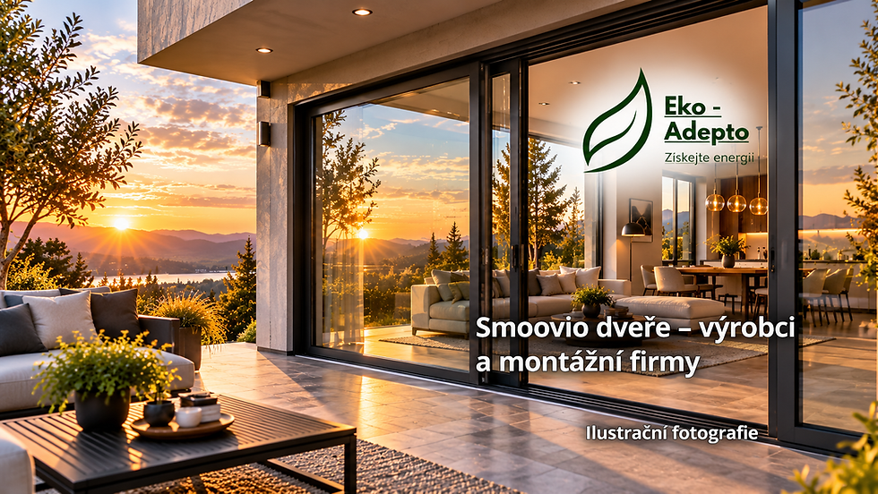 Smoovio dveře v praxi. Rozdíly proti HS a PSK, cena, izolace, způsob posuvu, výhody a omezení systému GEALAN-SMOOVIO®.