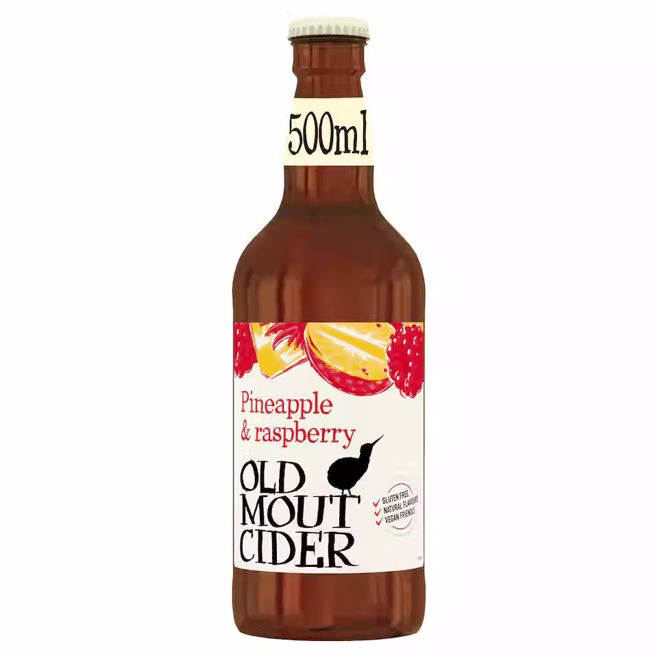 Old Mout Cider Pineapple & Raspberry Bottle 500ml