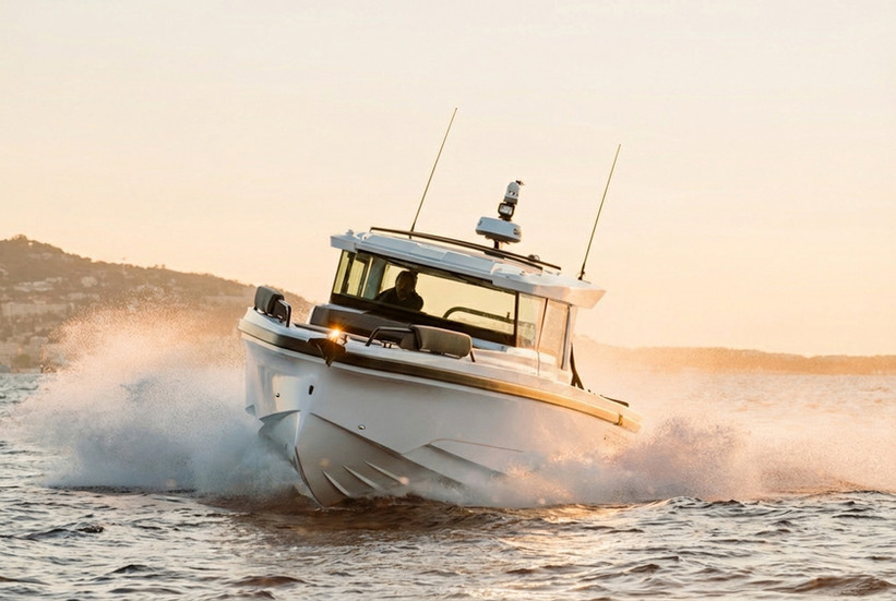 A commanding presence on the water