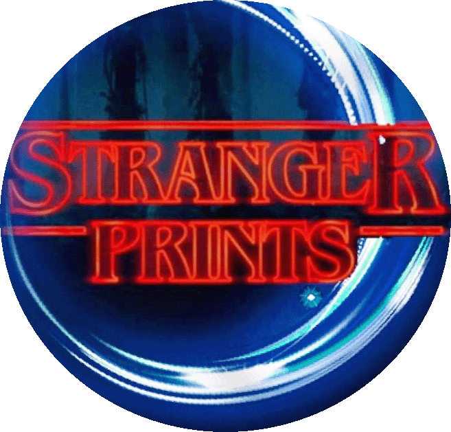 Logo Circular de Stranger Prints Cartelería