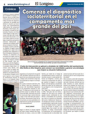 Noticia inicio diagnóstico Alto Molle - El Longino 06.10.22.png