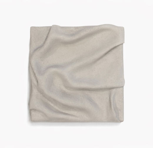 Miniature : Tableau drapé gris réalisé en relief texturé