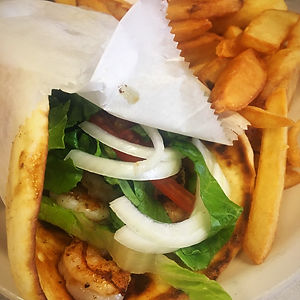 Grilled Shrimp Wrap Sandwich