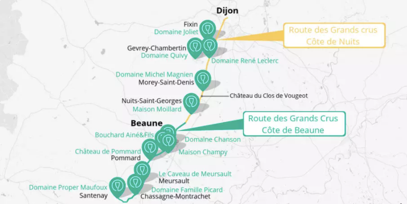 Recommended Itinary @RueDesVignerons.fr