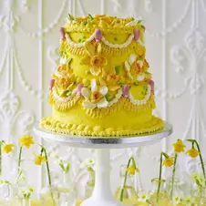 A spring daffodil cake by Katja's Cakes, Hastings