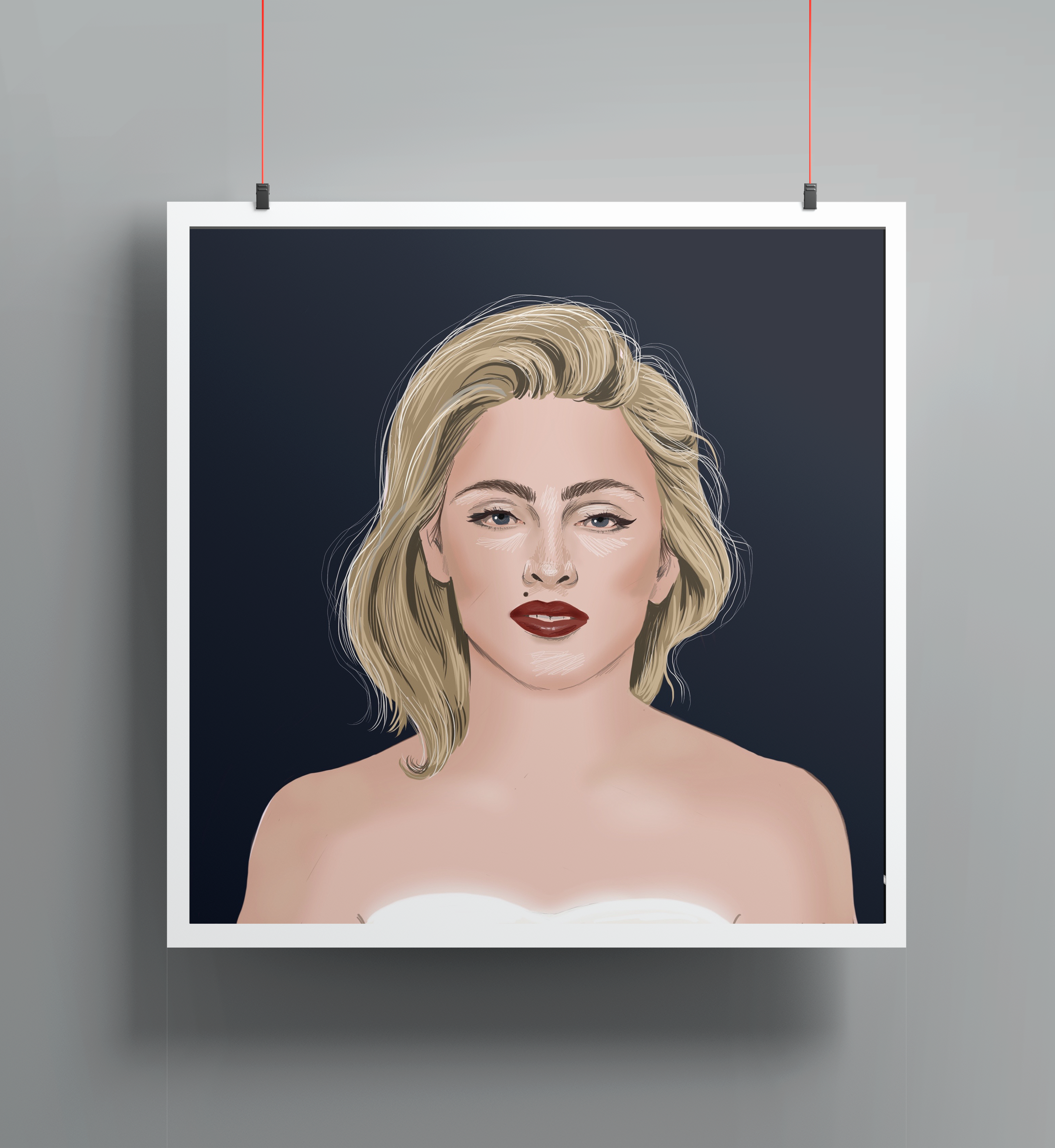 Madonna art print
