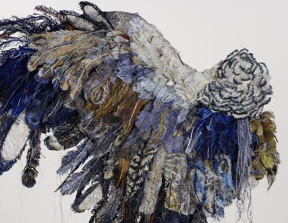 Embroidered Wing by Carola van Dyke