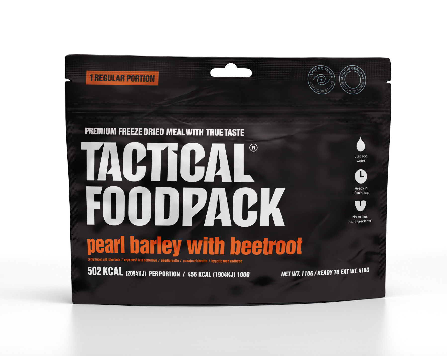 Tactical Foodpack Perlgraupen mit Roter Bete
