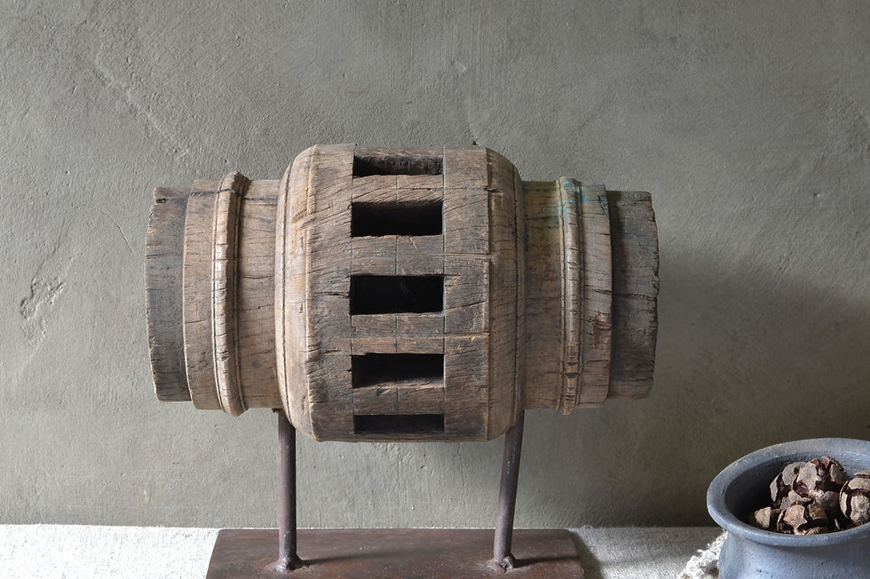 Thumbnail: OUDE HOUTEN WIELAS OP STANDAARD