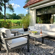 vakantiewoning Overijssel loungeset tuin