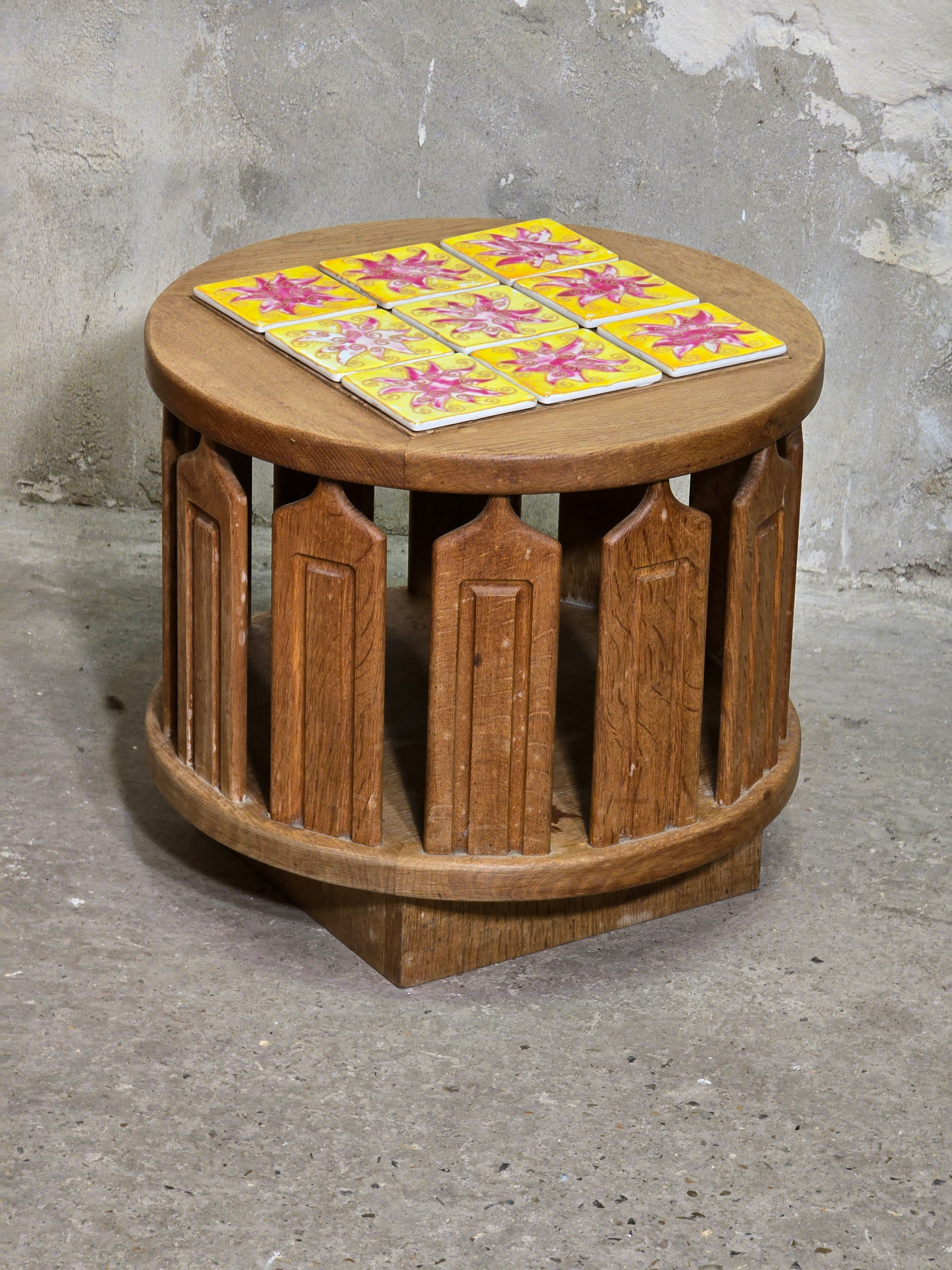 Table basse coffre Guillerme et Chambron 1960