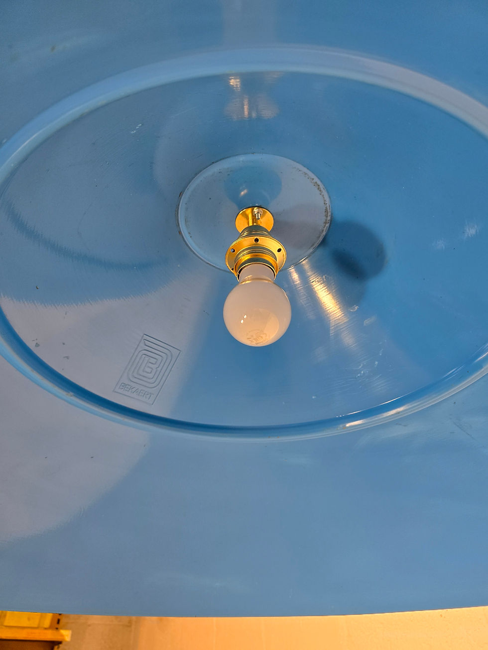 Miniature : Suspension industrielle diamètre 81 cm 1950 Bekaert Allemagne