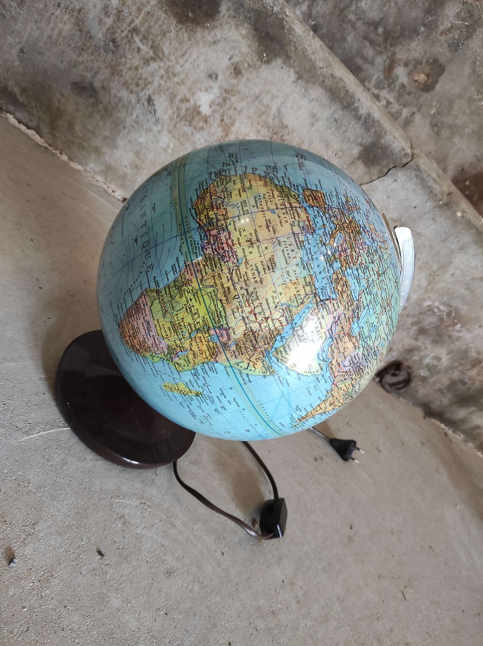 Miniature : Mappemonde globe lumineux.