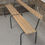 Miniature : Banc d'école 1960 avec dossier taille adulte.
