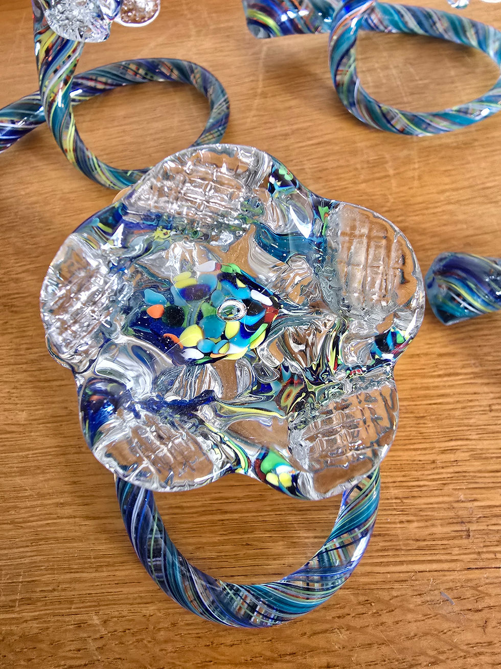 Miniature : Lot de 6 ronds de serviettes Murano