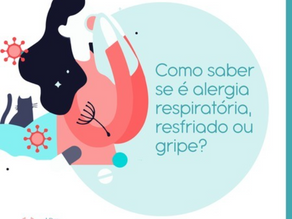 Como saber se é alergia respiratória, resfriado ou gripe?