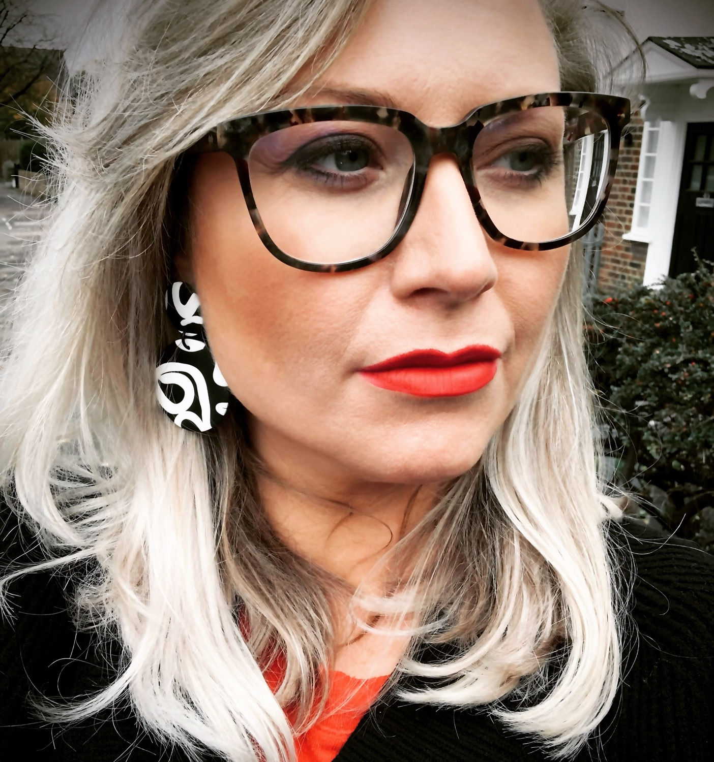 Songlines - Large Earring (Black)