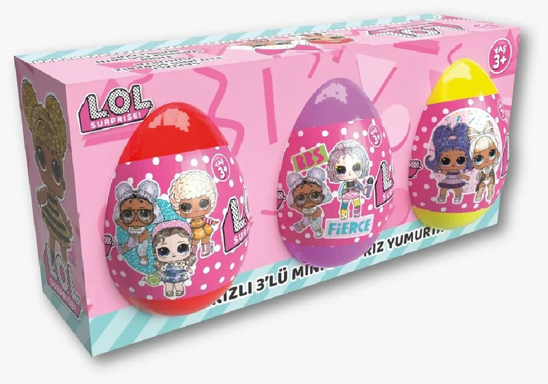 LOL Sakızlı 3'lü Mini Sürpriz Yumurta