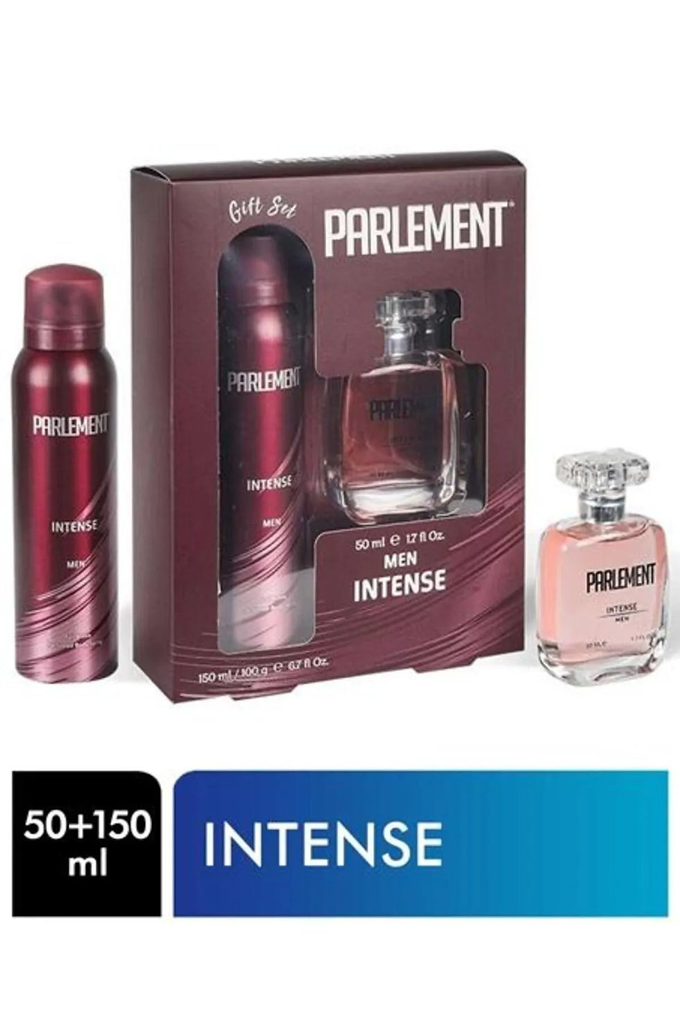Parlement Intense Erkek Hediye Seti - 50 ml Parfüm & 150 ml Deodorant