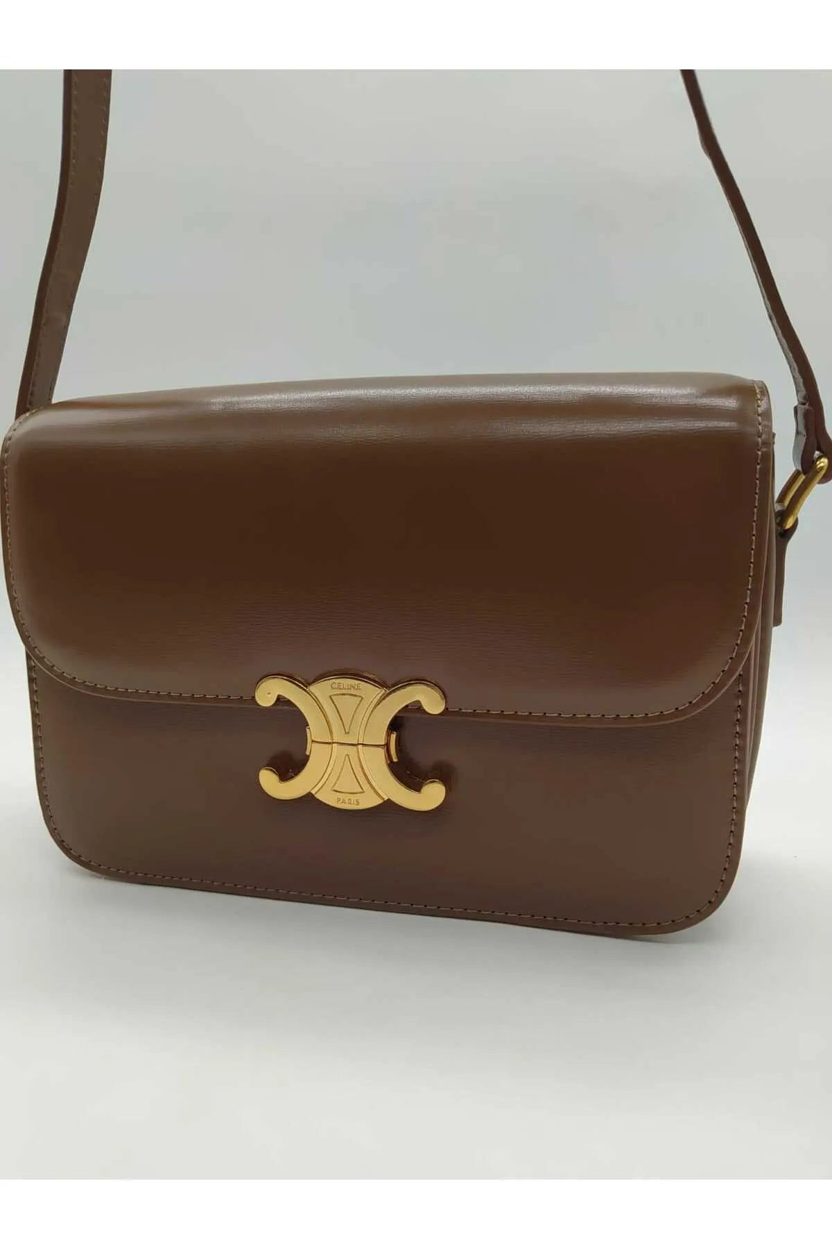 CELINE CLASSIQUE TRIOMPHE BAG IN SHINY