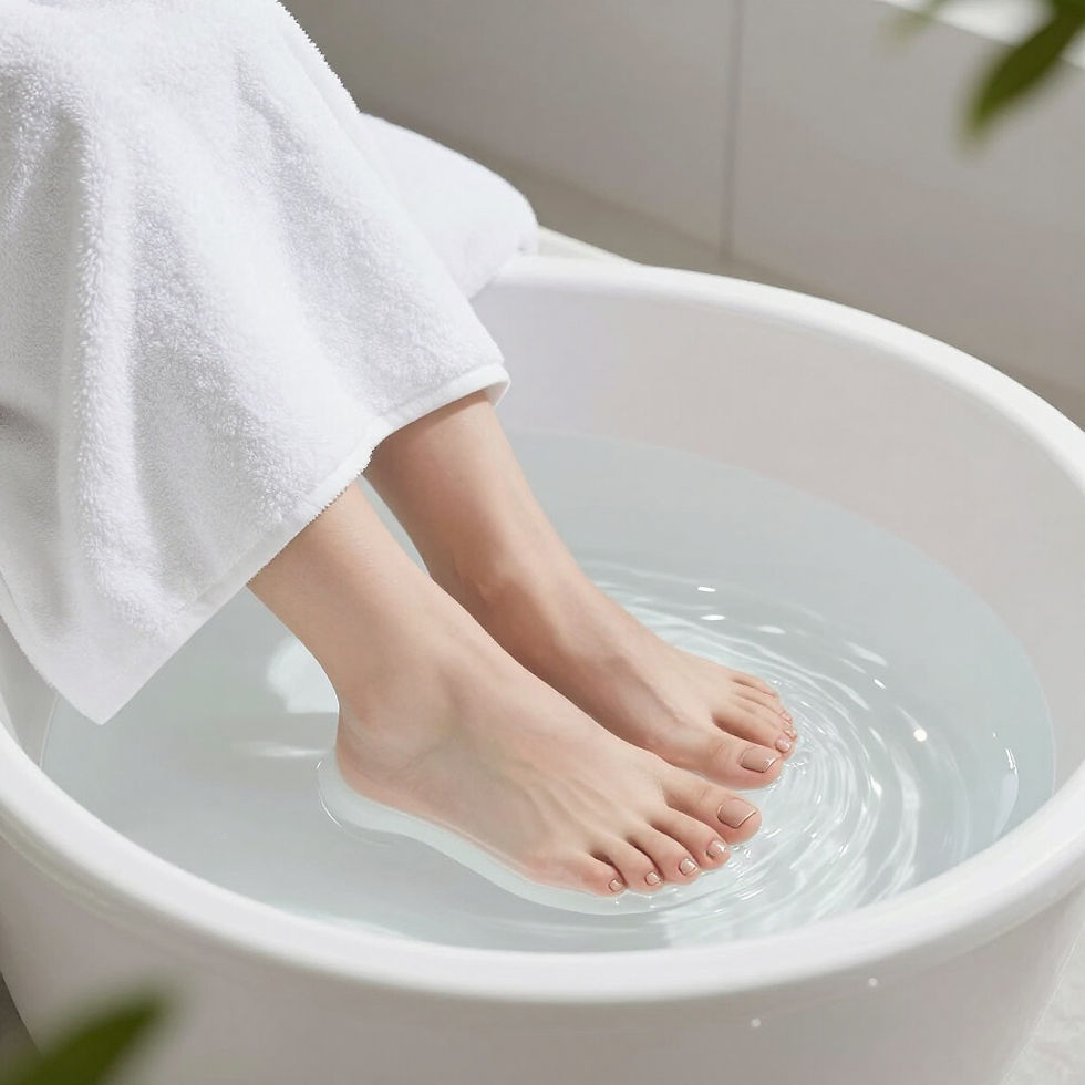 Professional pedicure treatment in Gosforth nail salon