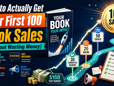 How to Actually Get Your First 100 Book Sales (Without Wasting Money)