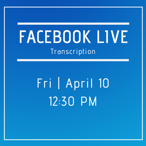 Facebook Live 4/10 - Answers