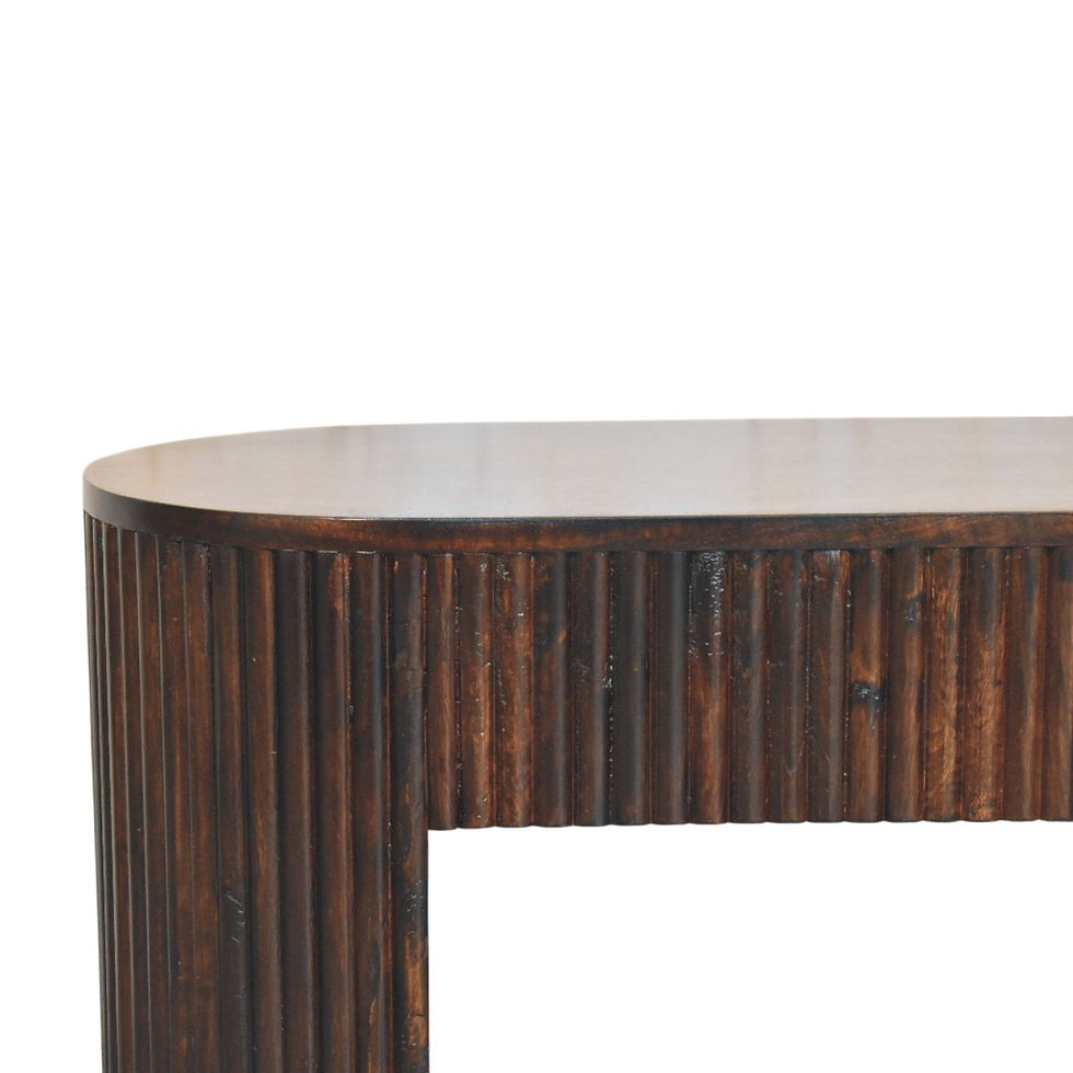 Thumbnail: Velvet Mocha Bank in Mangohout met een prachtige finish