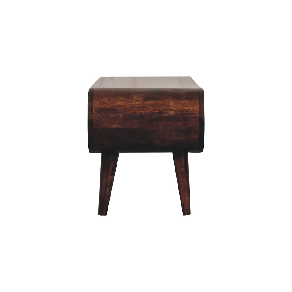 Thumbnail: California Amaya  Walnotenhouten-look Salontafel in Massief Mangohout