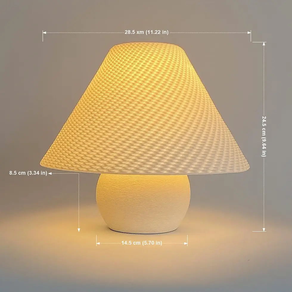 Thumbnail: 3D geprinte Aurora Weave draadloze lamp