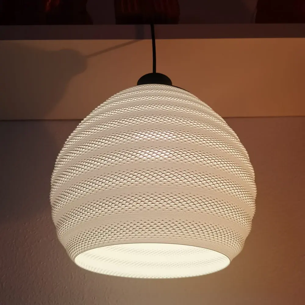 3D geprinte Aurora Twist hanglamp