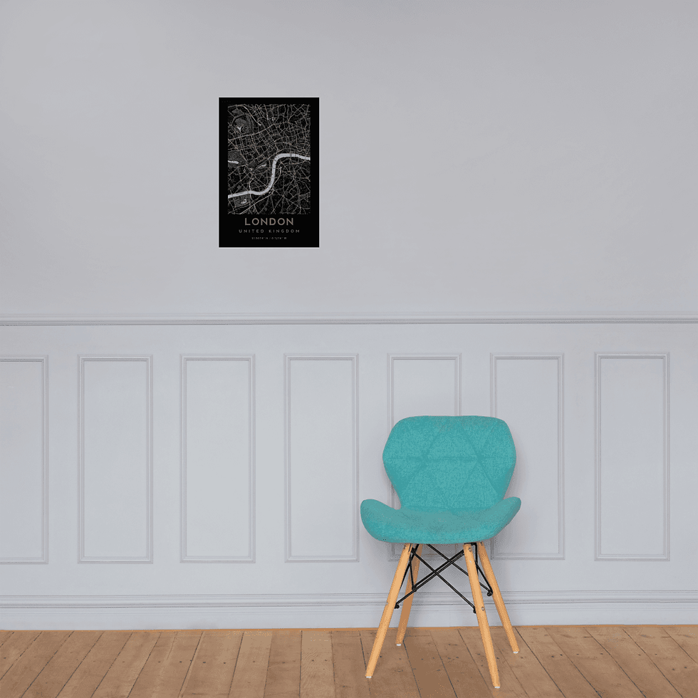 Thumbnail: London City Map - United Kingdom Poster