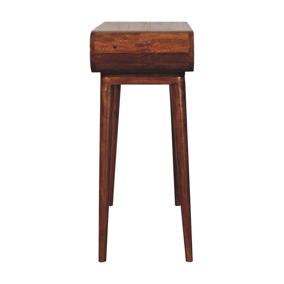 Thumbnail: Amaya Honey Caramel Nordische stijl Console tafel in Mangohout