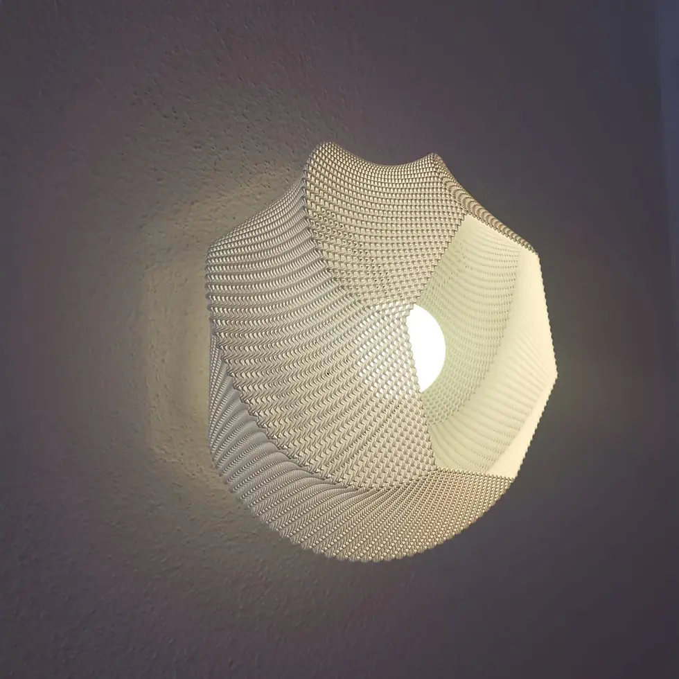 Thumbnail: 3D geprinte Lotus Halo wandlamp