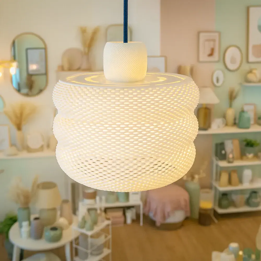 3D geprinte Luminous Hive hanglamp