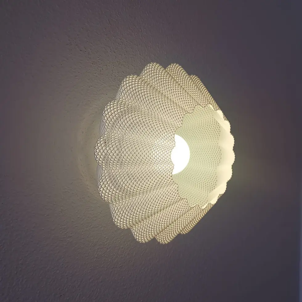 Thumbnail: 3D geprinte Lumine Bloom wandlamp
