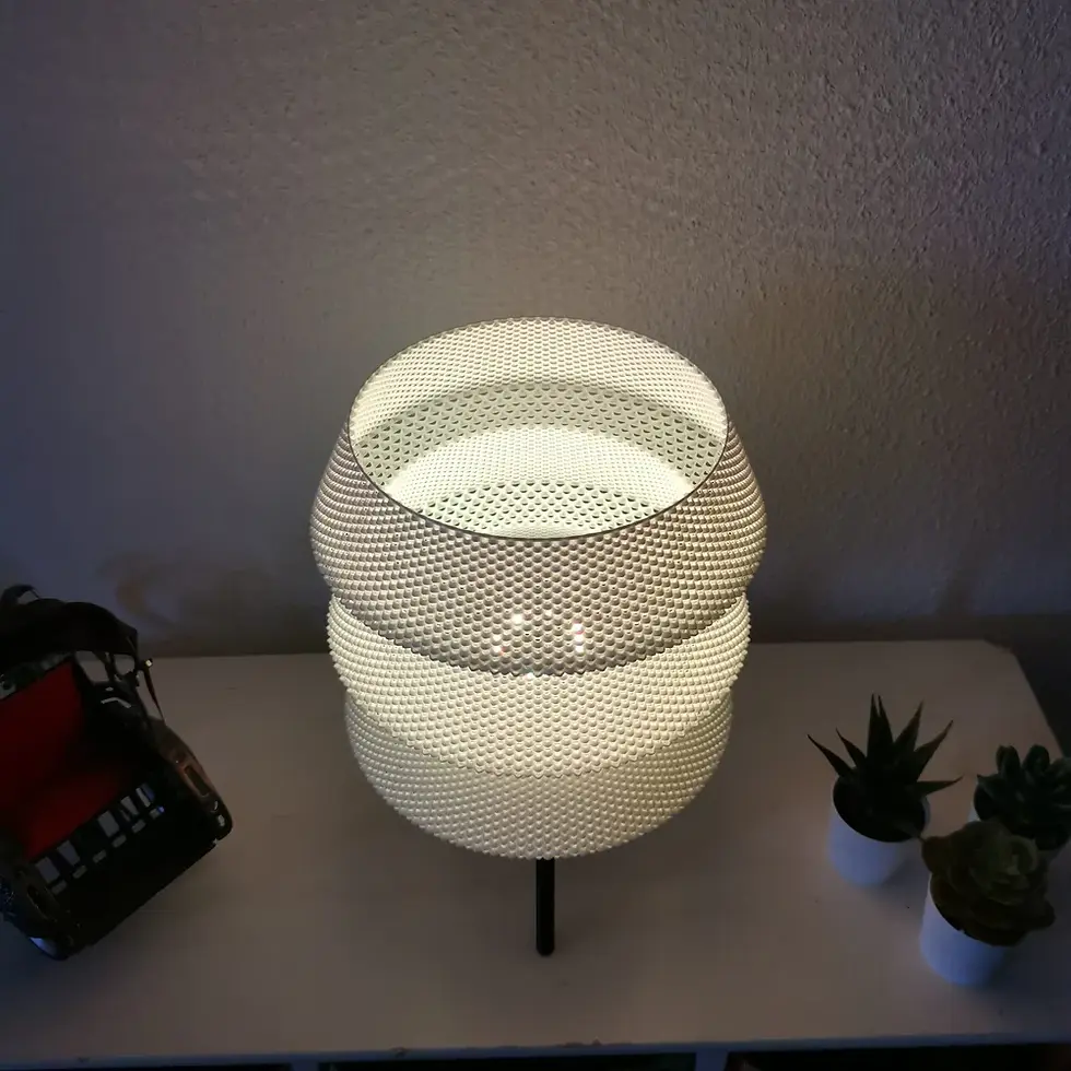Thumbnail: 3D geprinte Dynasty Light draadloze lamp