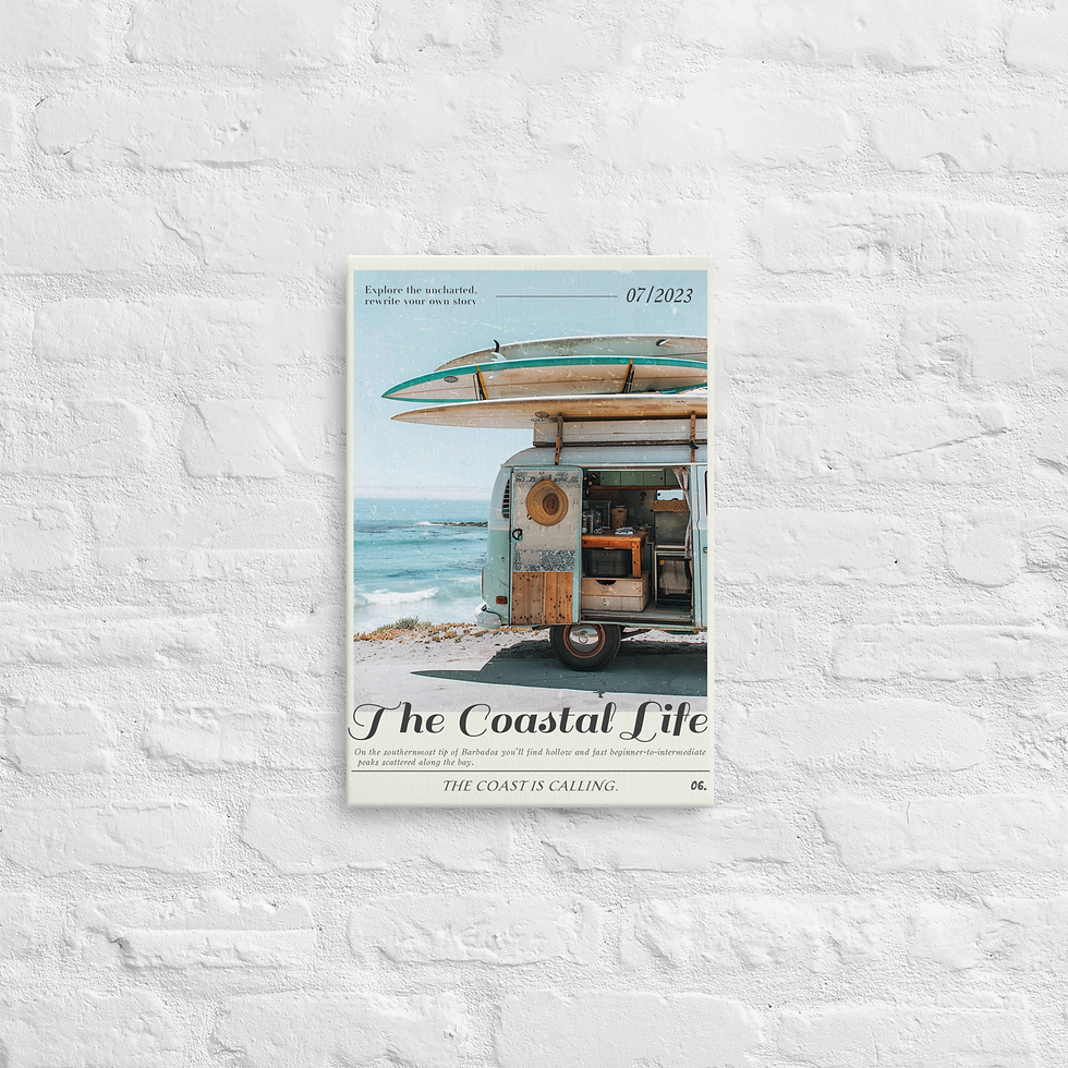Thumbnail: Coastal Life® Vintage Surf VW Bus – Barbados Coast Edition