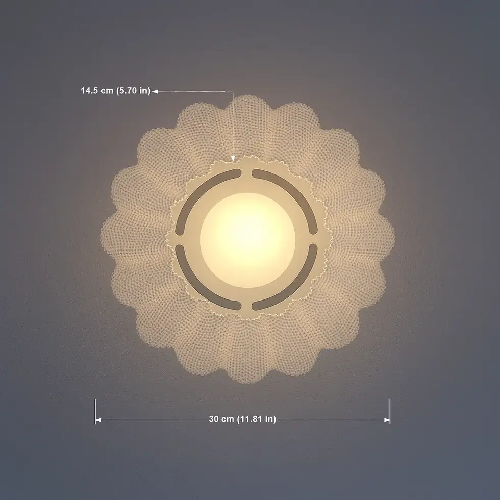 Thumbnail: 3D geprinte Lumine Bloom wandlamp