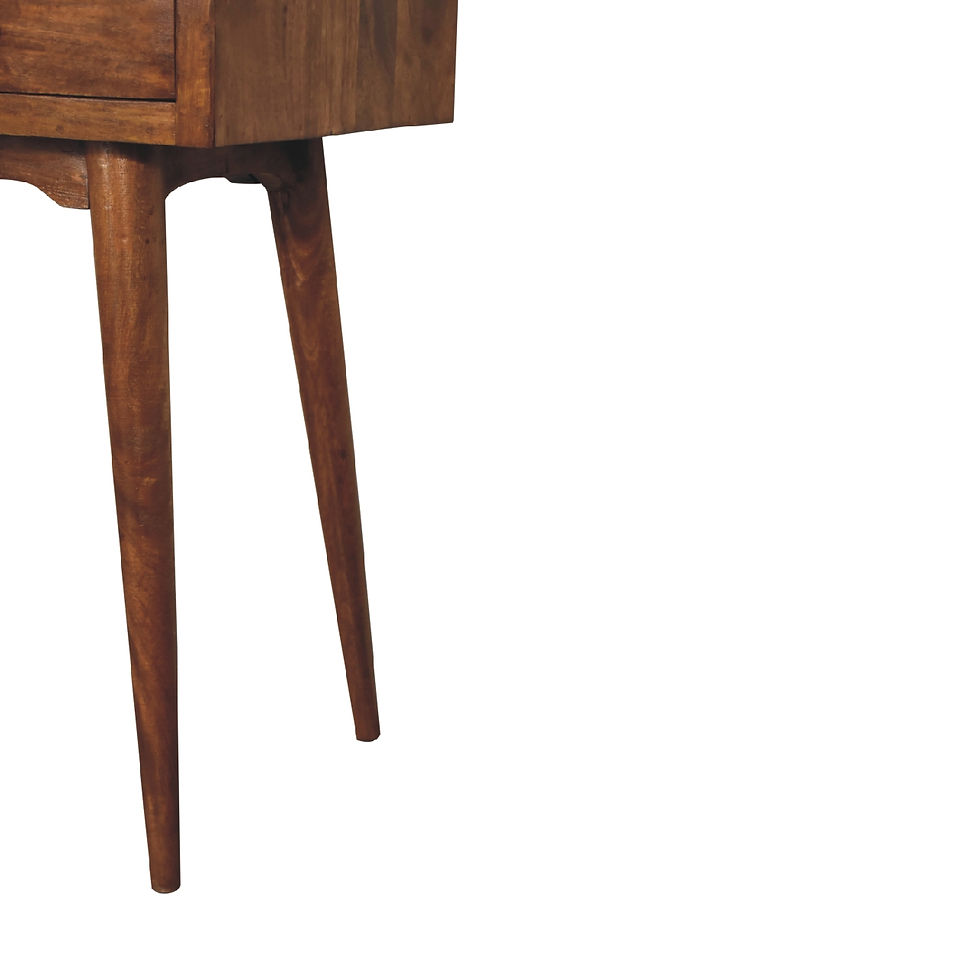 Thumbnail: Consoletafel Large in Massief Mangohout met 3 laden